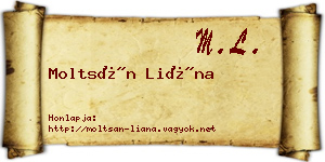 Moltsán Liána névjegykártya